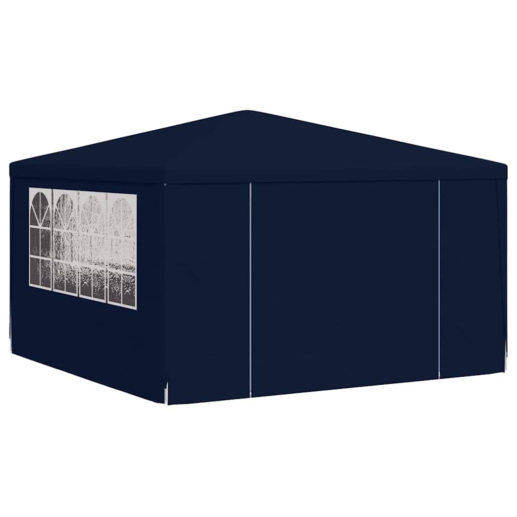 Gazebo Professionale con Pareti 4x4 m Blu 90 g/m²