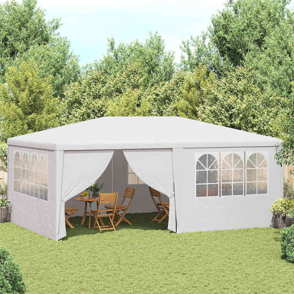 Gazebo Professionale con Pareti 4x6 m Bianco 90 g/m²