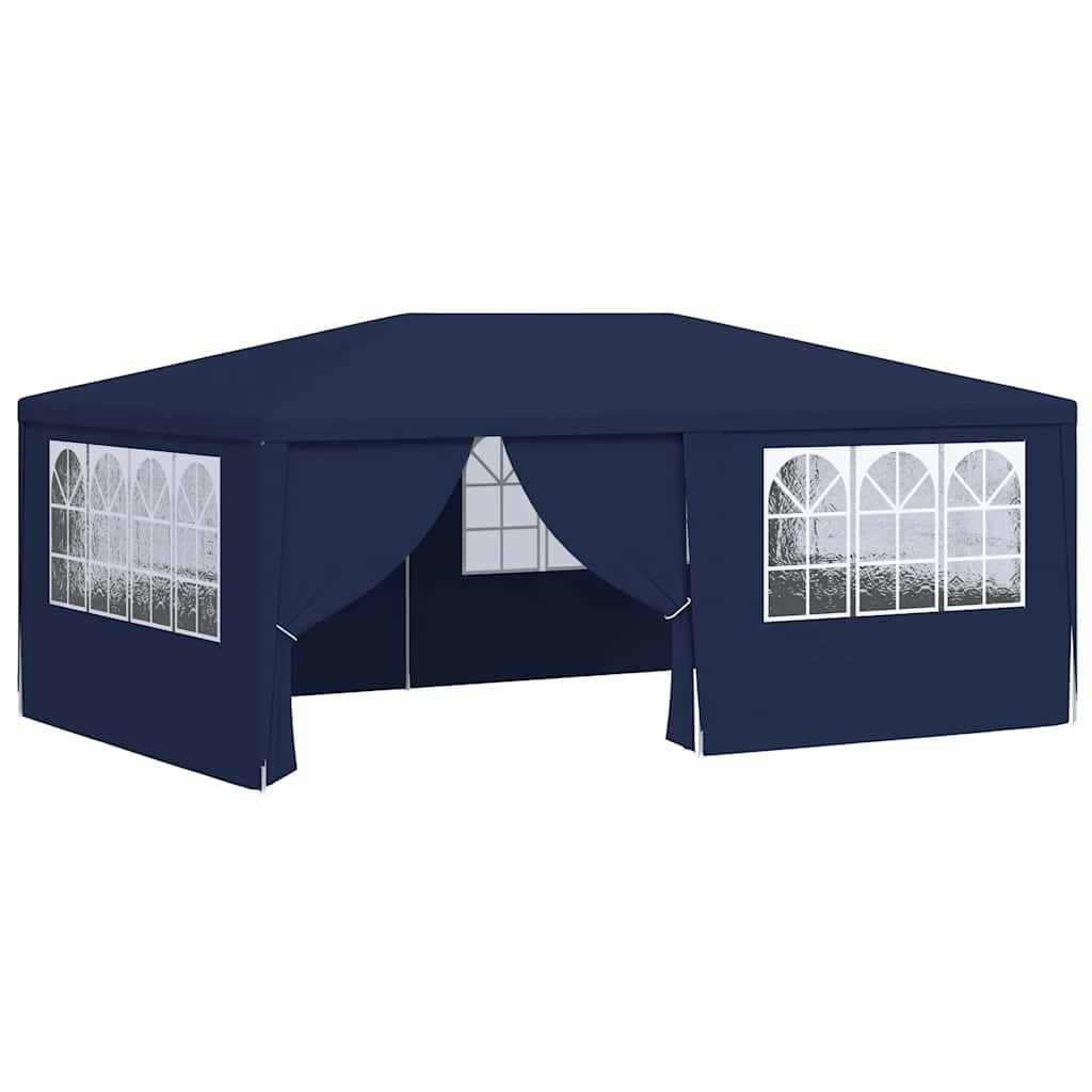 Gazebo Professionale con Pareti 4x6 m Blu 90 g/m²