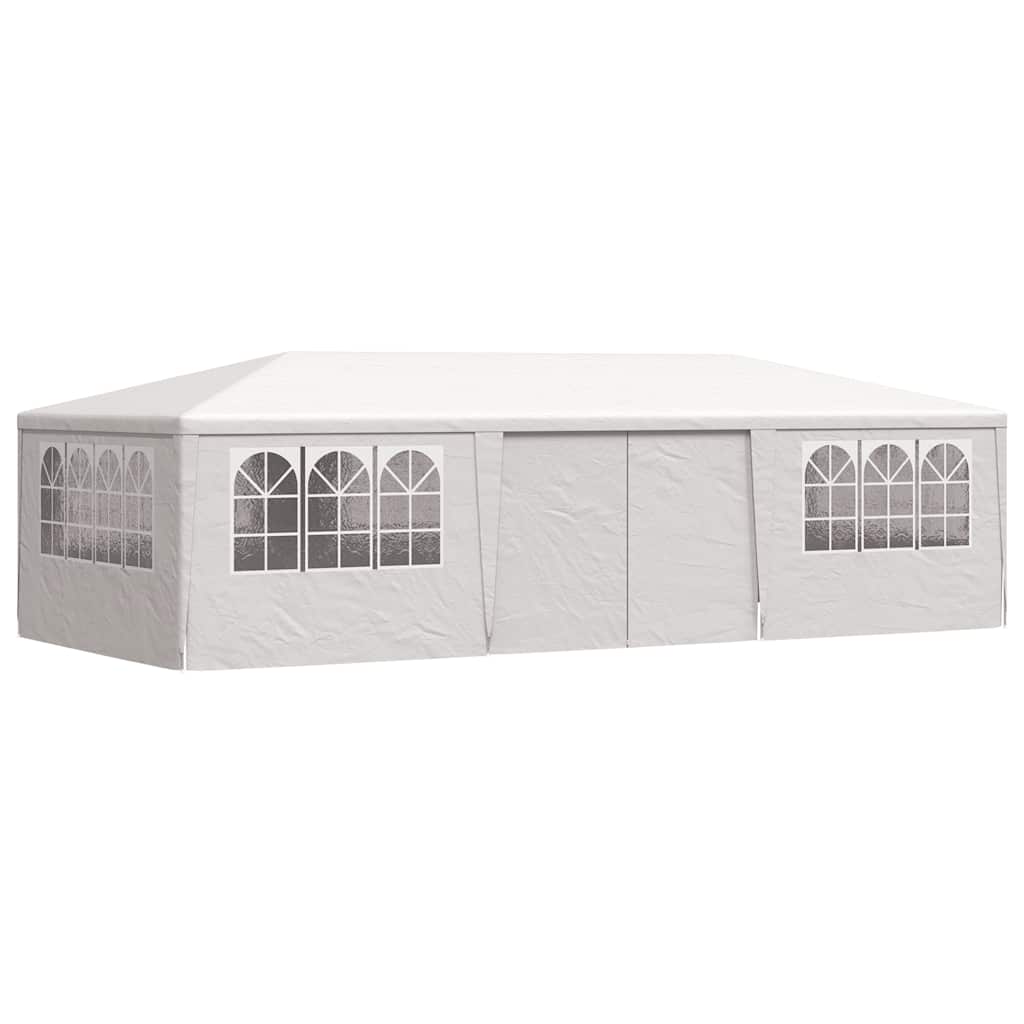 Gazebo Professionale con Pareti 4x9 m Bianco 90 g/m²