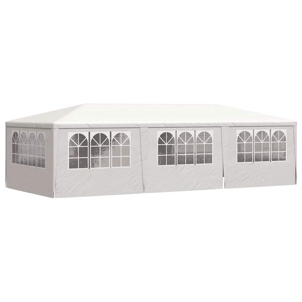 Gazebo Professionale con Pareti 4x9 m Bianco 90 g/m²