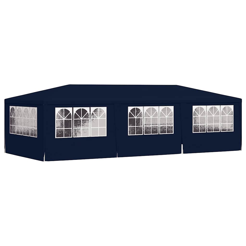 Gazebo Professionale con Pareti 4x9 m Blu 90 g/m²