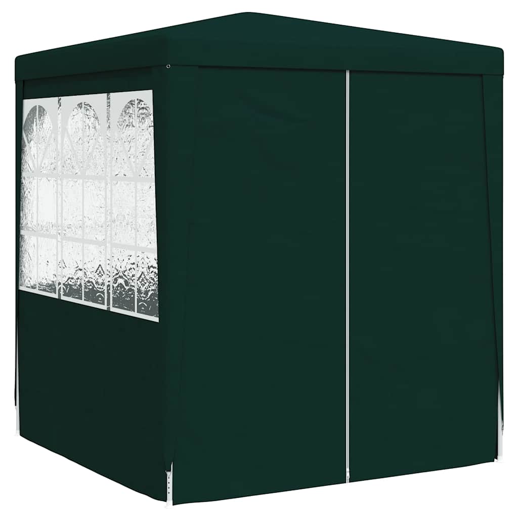 Gazebo Professionale con Pareti 2x2 m Verde 90 g/m²
