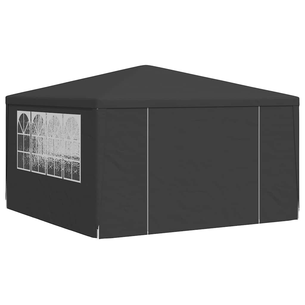 Gazebo Professionale con Pareti 4x4 m Antracite 90 g/m²
