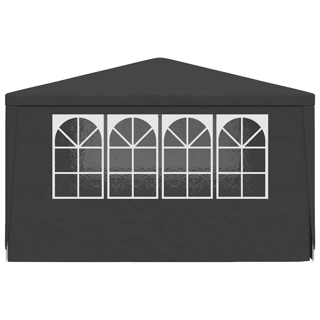 Gazebo Professionale con Pareti 4x4 m Antracite 90 g/m²