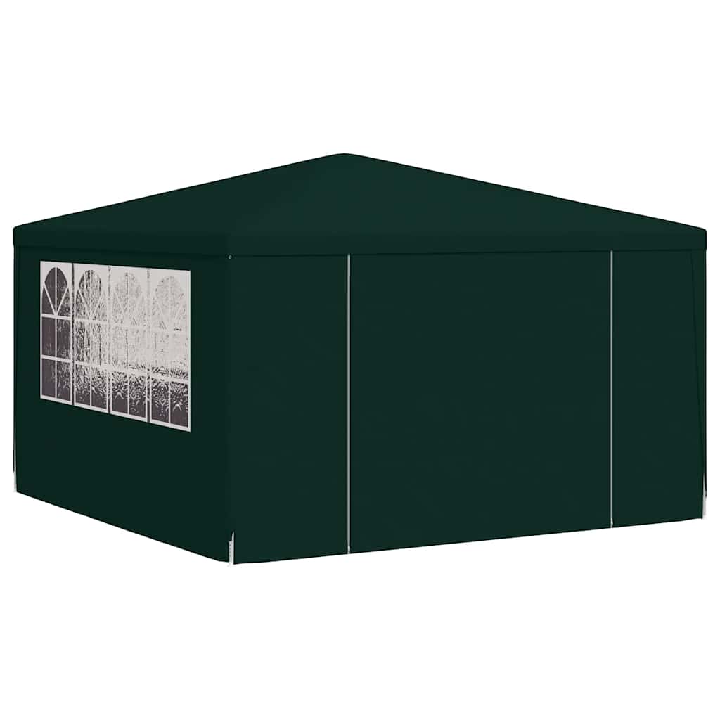 Gazebo Professionale con Pareti 4x4 m Verde 90 g/m²