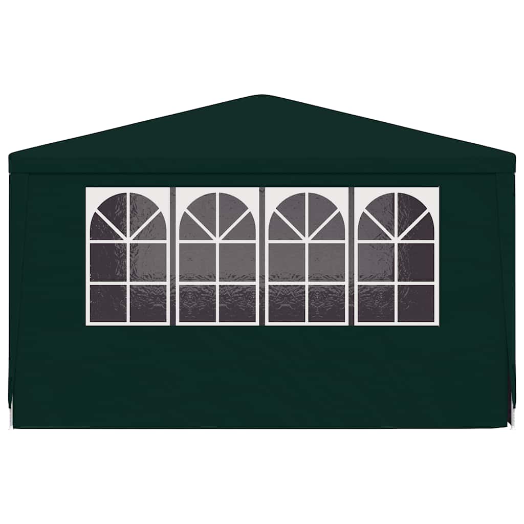 Gazebo Professionale con Pareti 4x4 m Verde 90 g/m²