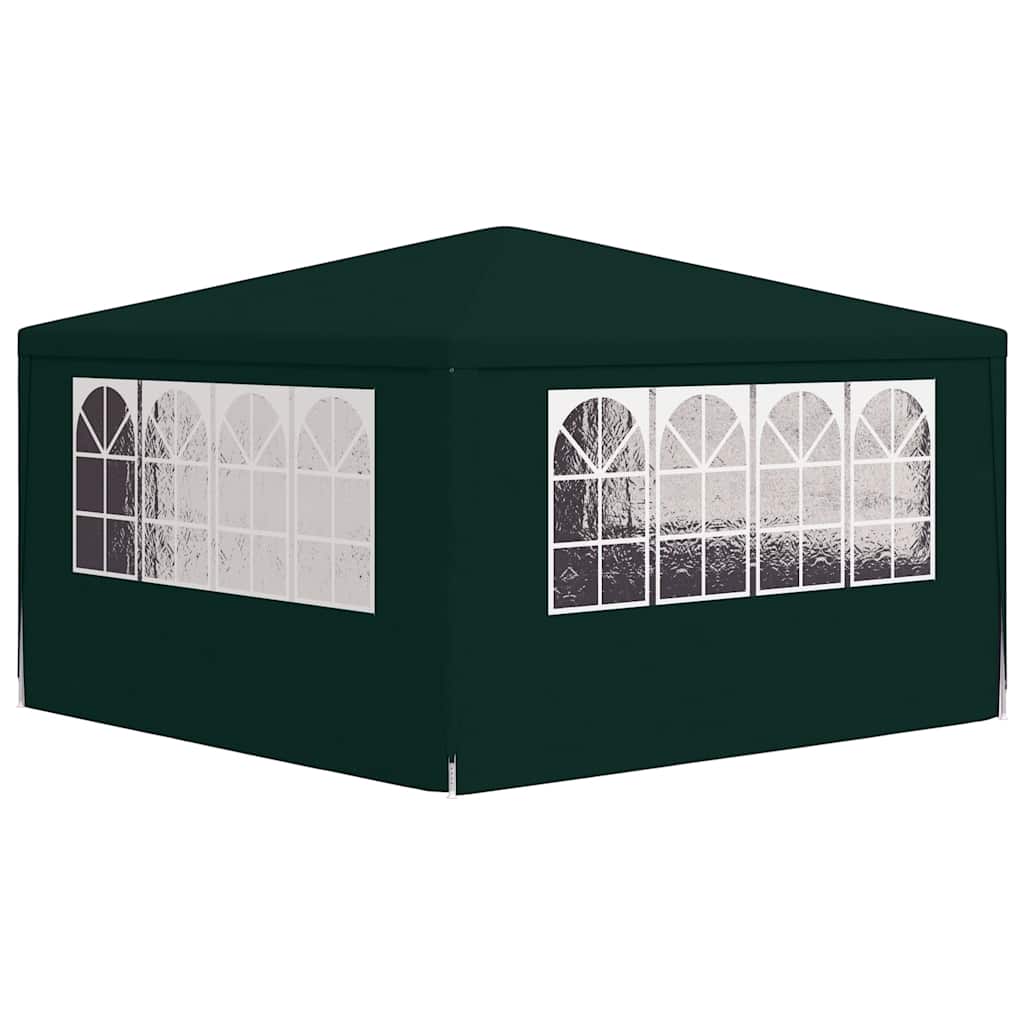 Gazebo Professionale con Pareti 4x4 m Verde 90 g/m²