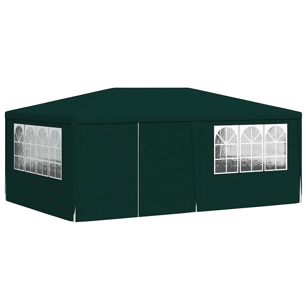 Gazebo Professionale con Pareti 4x6 m Verde 90 g/m²