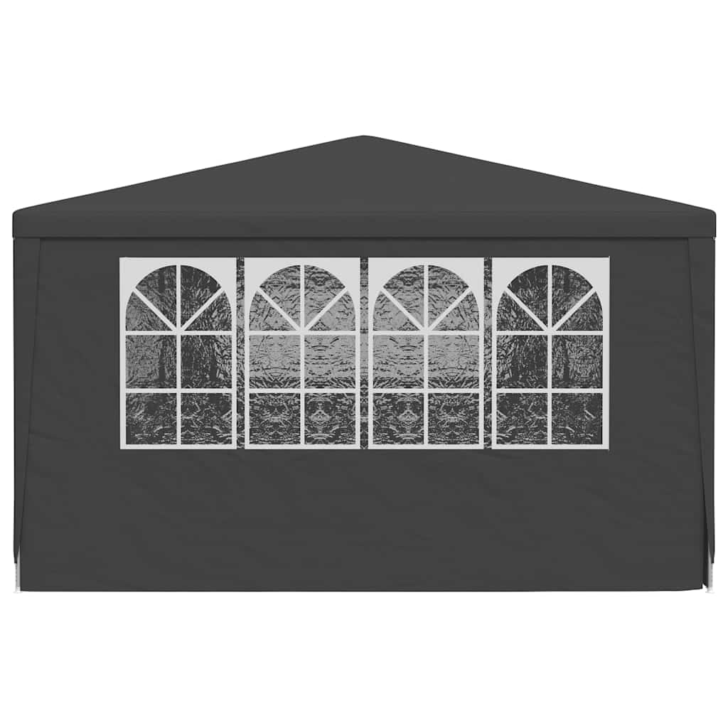 Gazebo Professionale con Pareti 4x9 m Antracite 90 g/m²