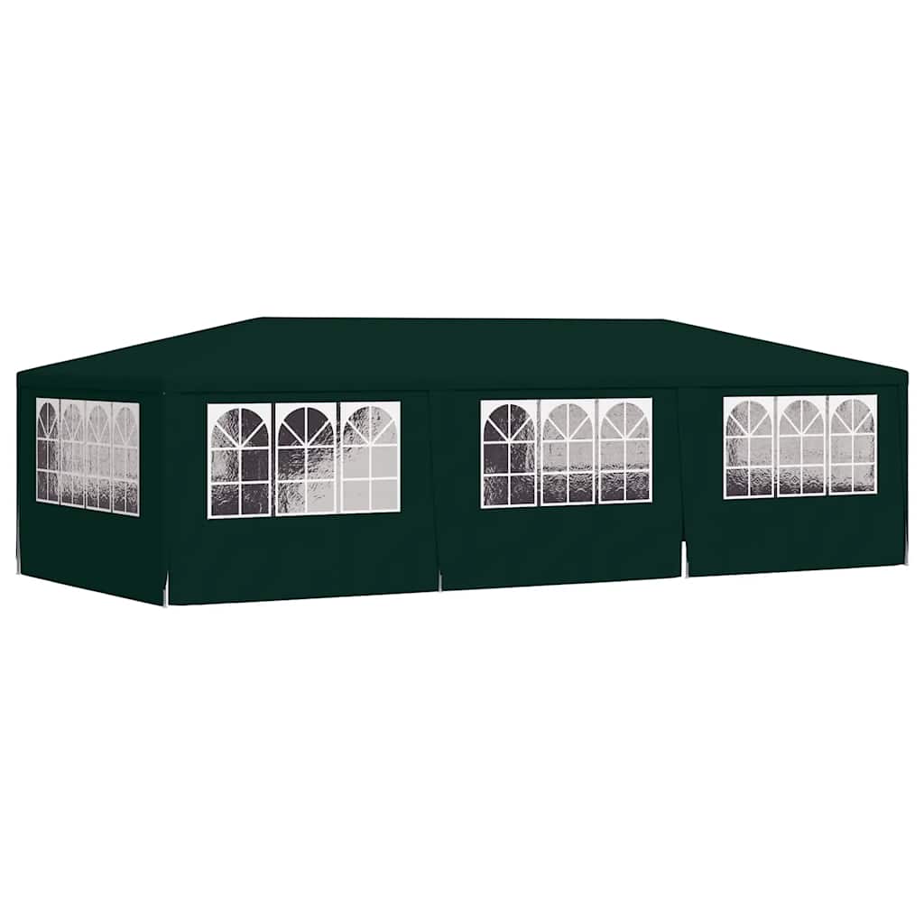 Gazebo Professionale con Pareti 4x9 m Verde 90 g/m²
