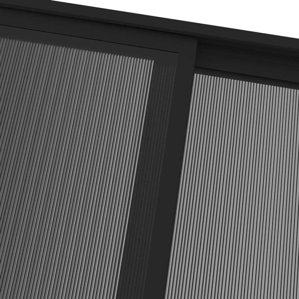 Gazebo con Tetto Antracite 4x3x2,5 m in Alluminio e Acciaio