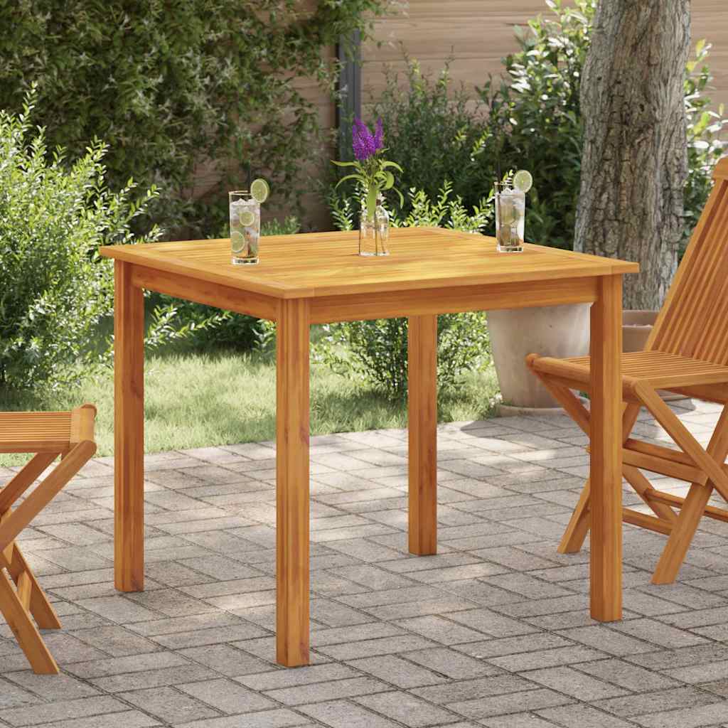 Tavolo da Giardino 85x85x74 cm in Legno Massello di Acacia