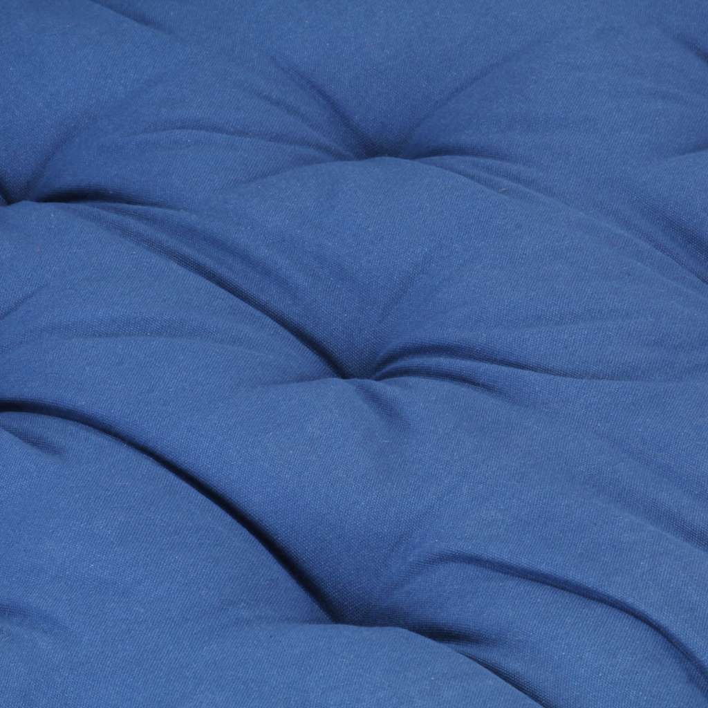 Cuscino per Pallet e Pavimento in Cotone 120x40x7 cm Blu Chiaro