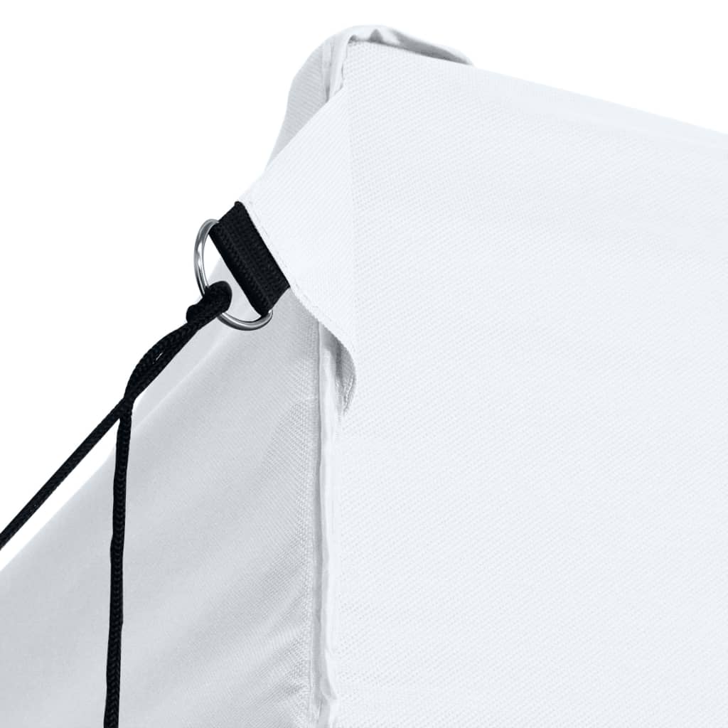 Tendone per Feste Pieghevole con 3 Pareti 291x413x315 cm Bianco