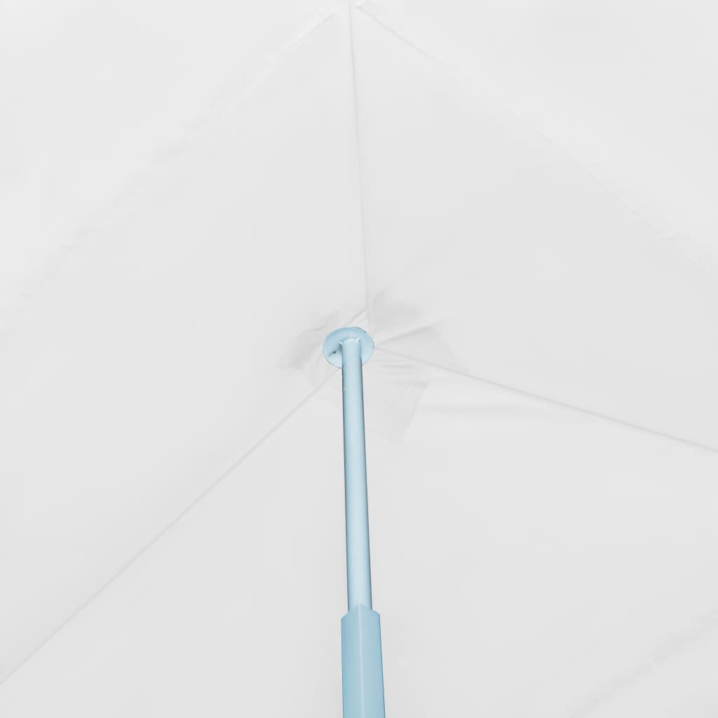 Tenda Pieghevole Pop-Up con 8 Pareti Laterali 3x9 m Bianca