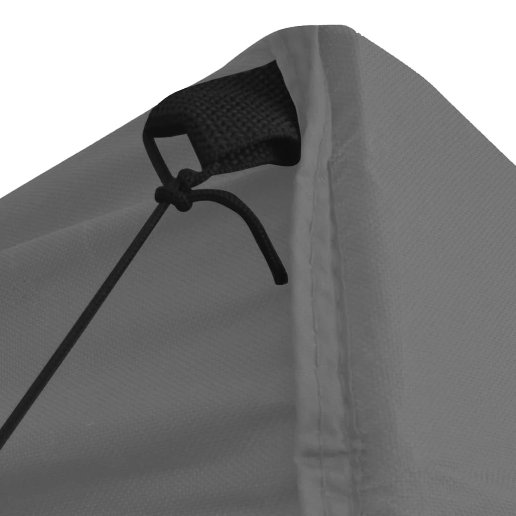 Gazebo Professionale Pieghevole 4 Pareti 2x2m Acciaio Antracite
