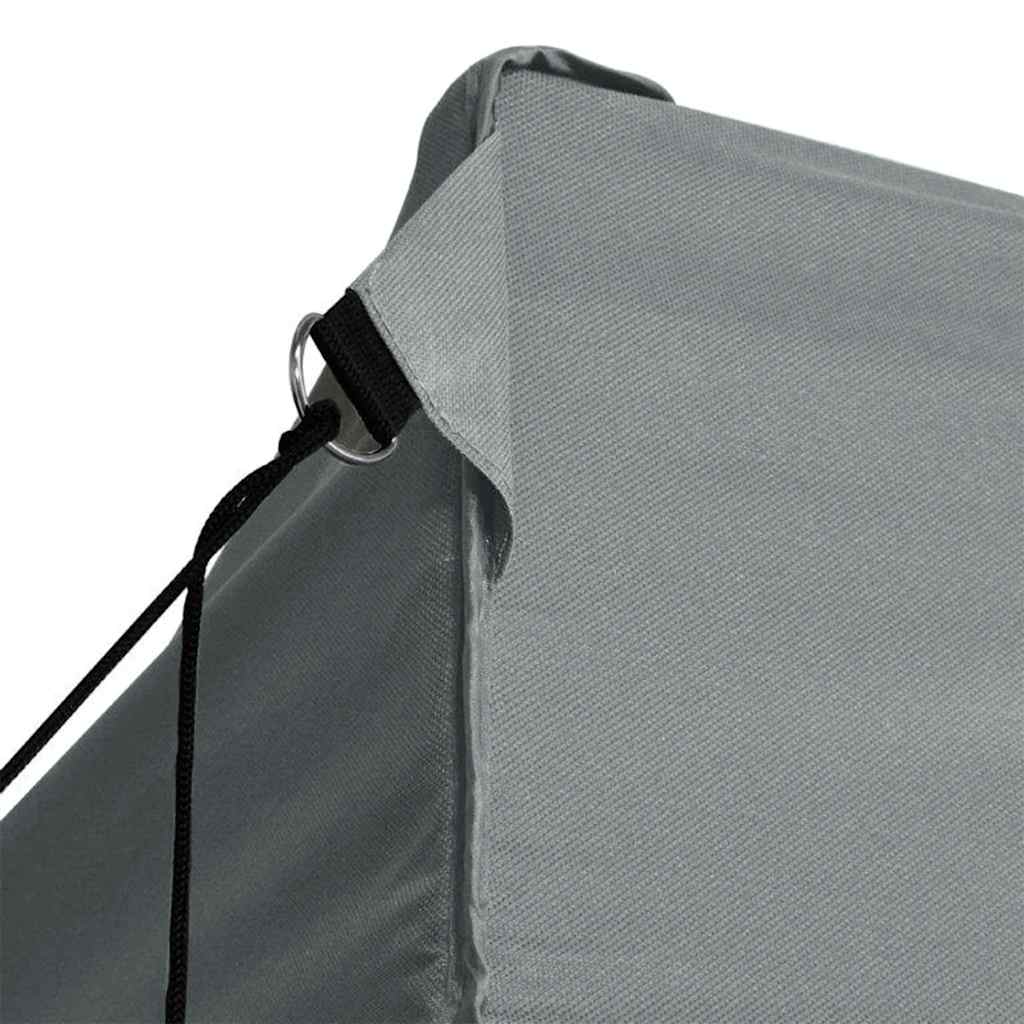 Gazebo Professionale Pieghevole 3 Pareti 3x4m Acciaio Antracite