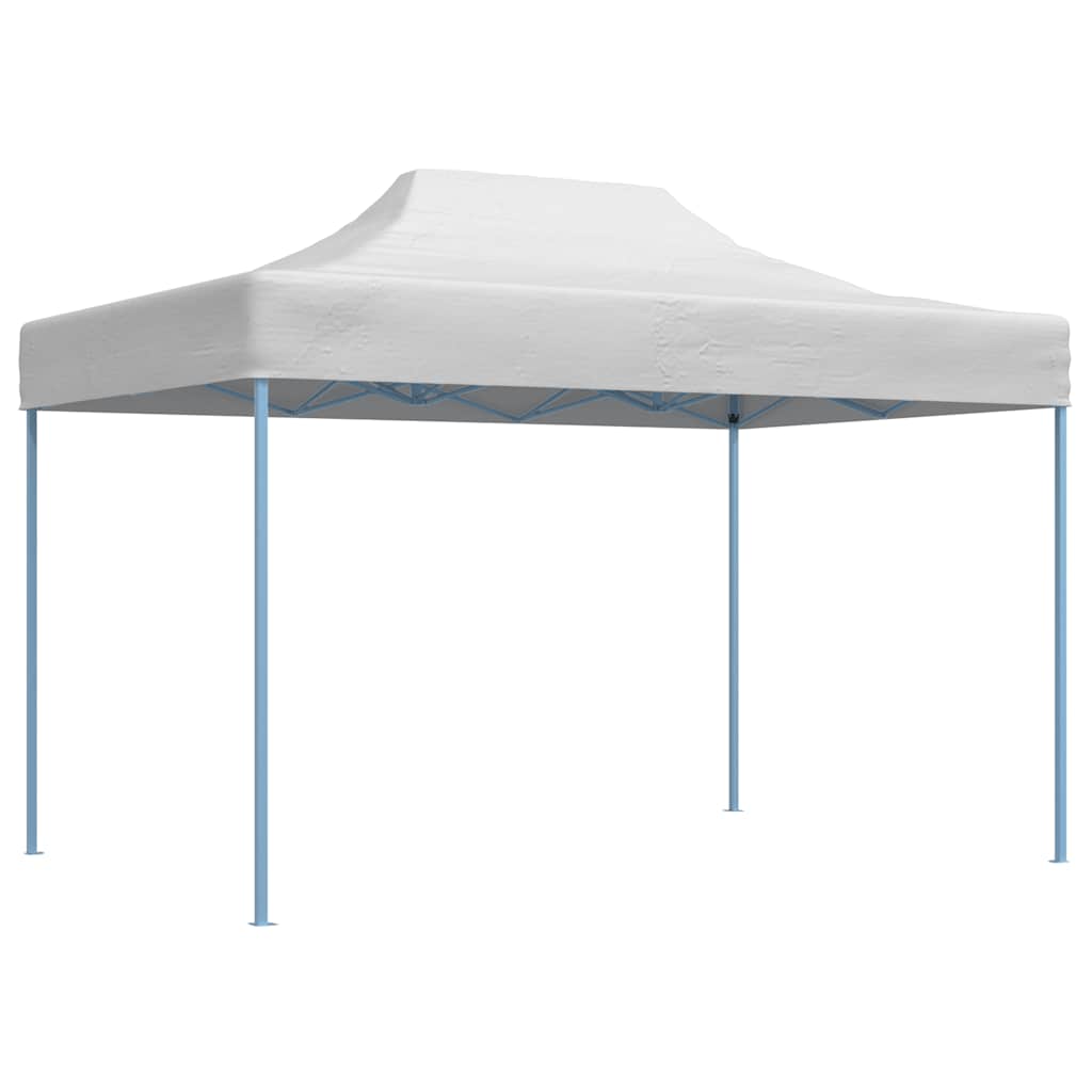 Gazebo Professionale Pieghevole 280x410x315 cm Acciaio Bianco