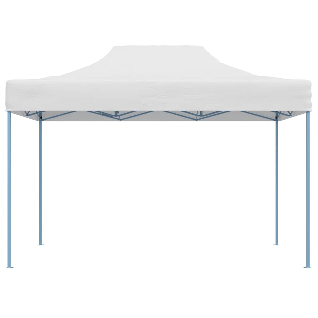 Gazebo Professionale Pieghevole 280x410x315 cm Acciaio Bianco