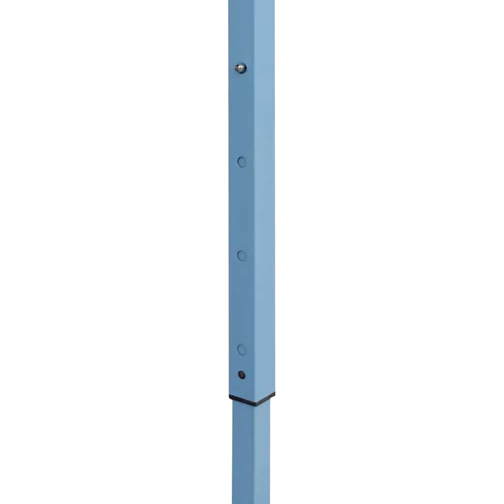 Gazebo Pieghevole con 4 Pareti 5x5 m Blu