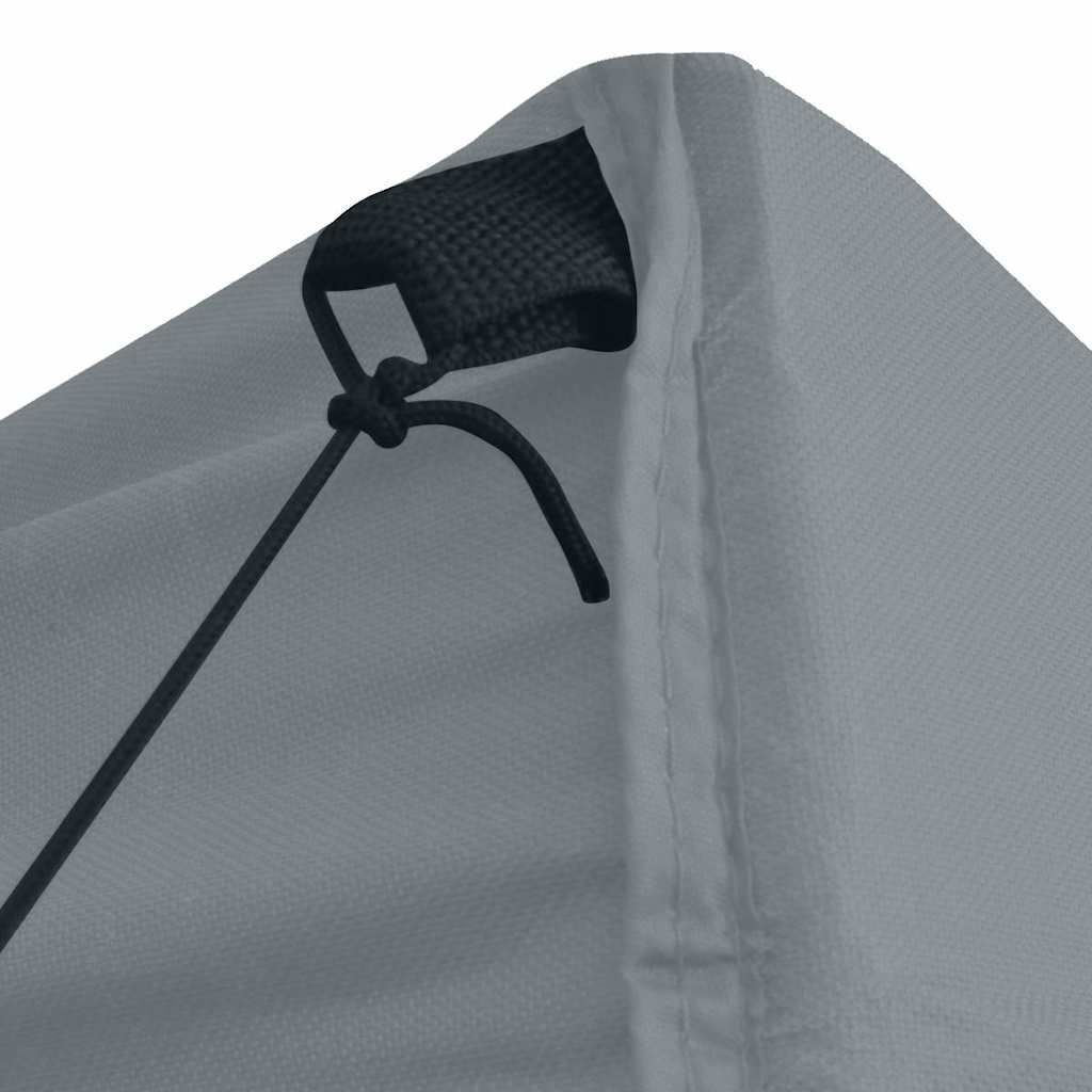 Gazebo Pieghevole con 4 Pareti 5x5 m Antracite