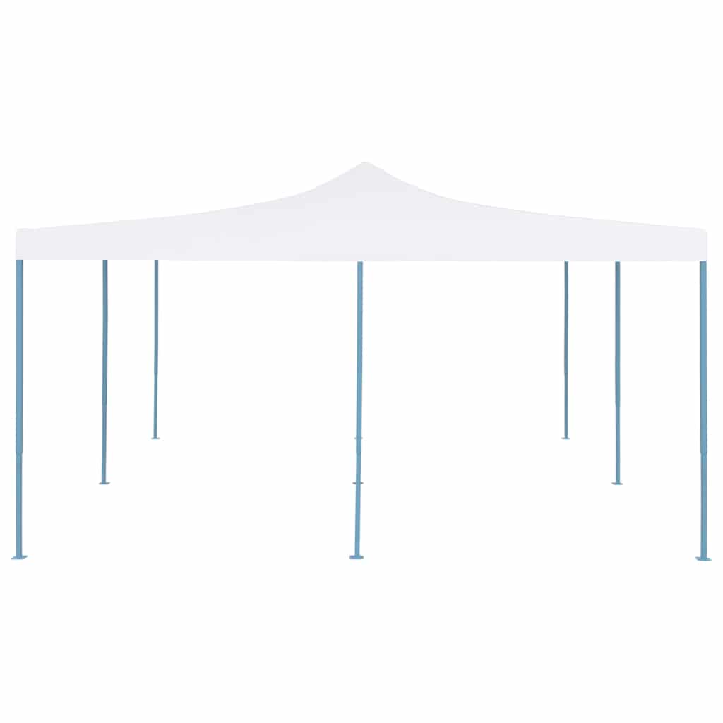 Gazebo Pieghevole 5x5 m Bianco