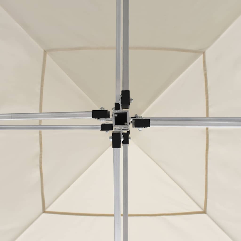 Gazebo Professionale Pieghevole Alluminio 2x2 m Crema