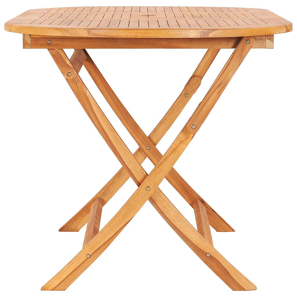 Tavolo da Giardino Pieghevole 160x80x75 cm in Massello di Teak