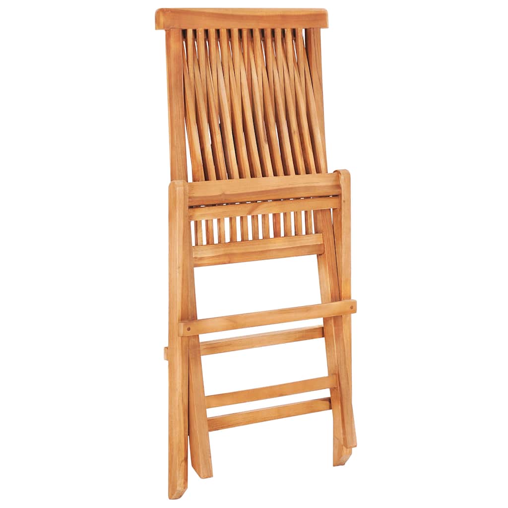 Set da Pranzo da Esterno Pieghevole 5 pz Legno Massello di Teak