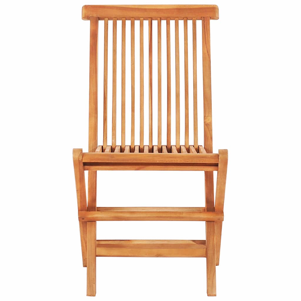 Set da Pranzo da Esterno Pieghevole 5 pz Legno Massello di Teak