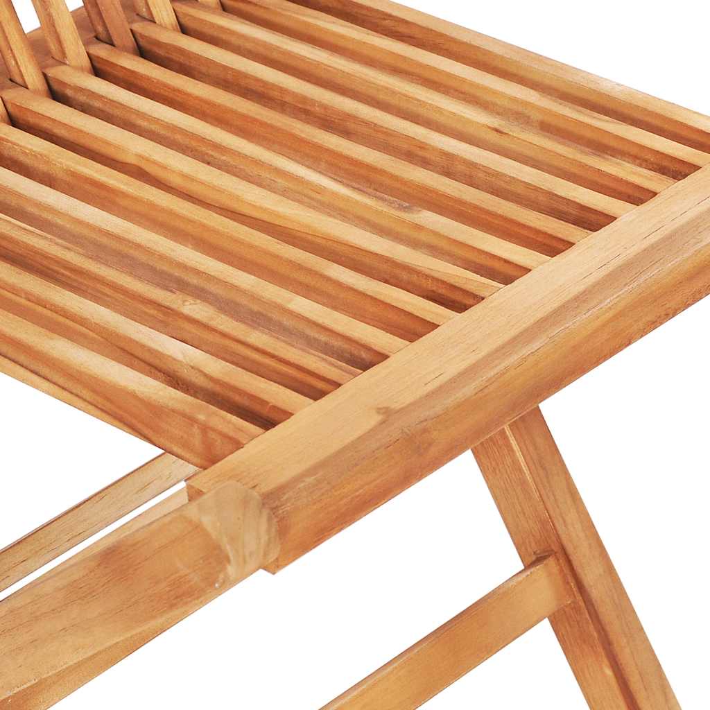 Set da Pranzo da Esterno Pieghevole 5 pz Legno Massello di Teak