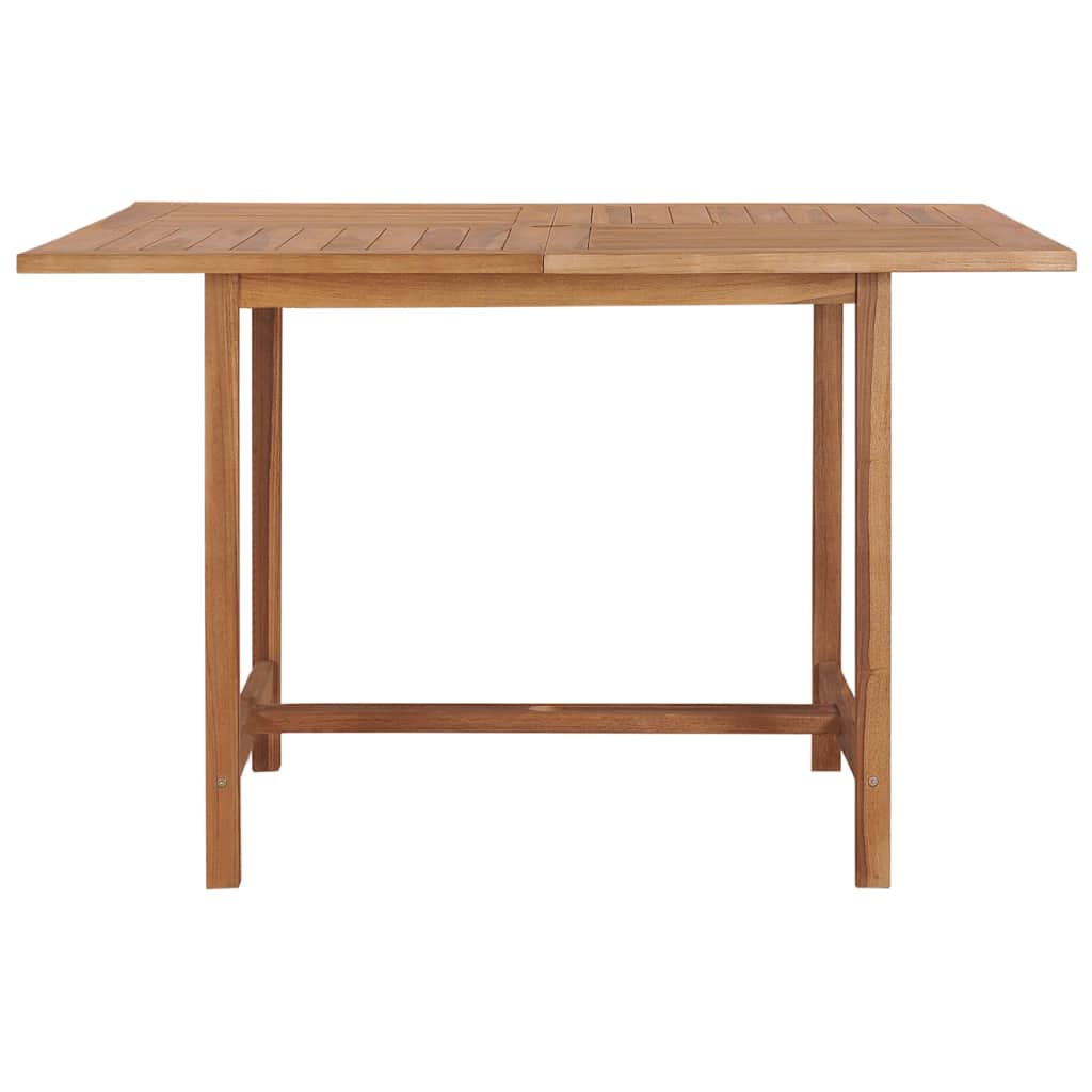 Tavolo da Giardino 120x120x75 cm in Legno Massello di Teak
