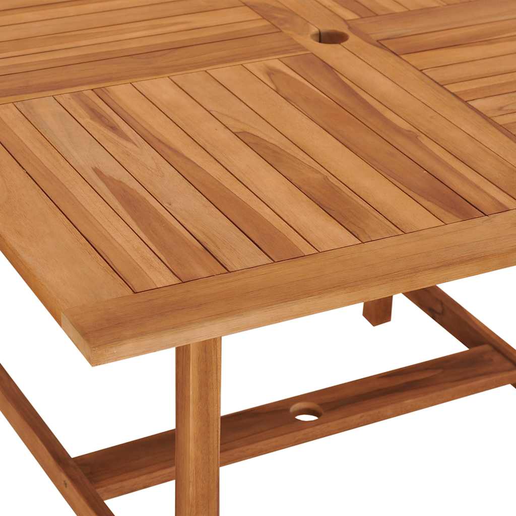 Tavolo da Giardino 120x120x75 cm in Legno Massello di Teak