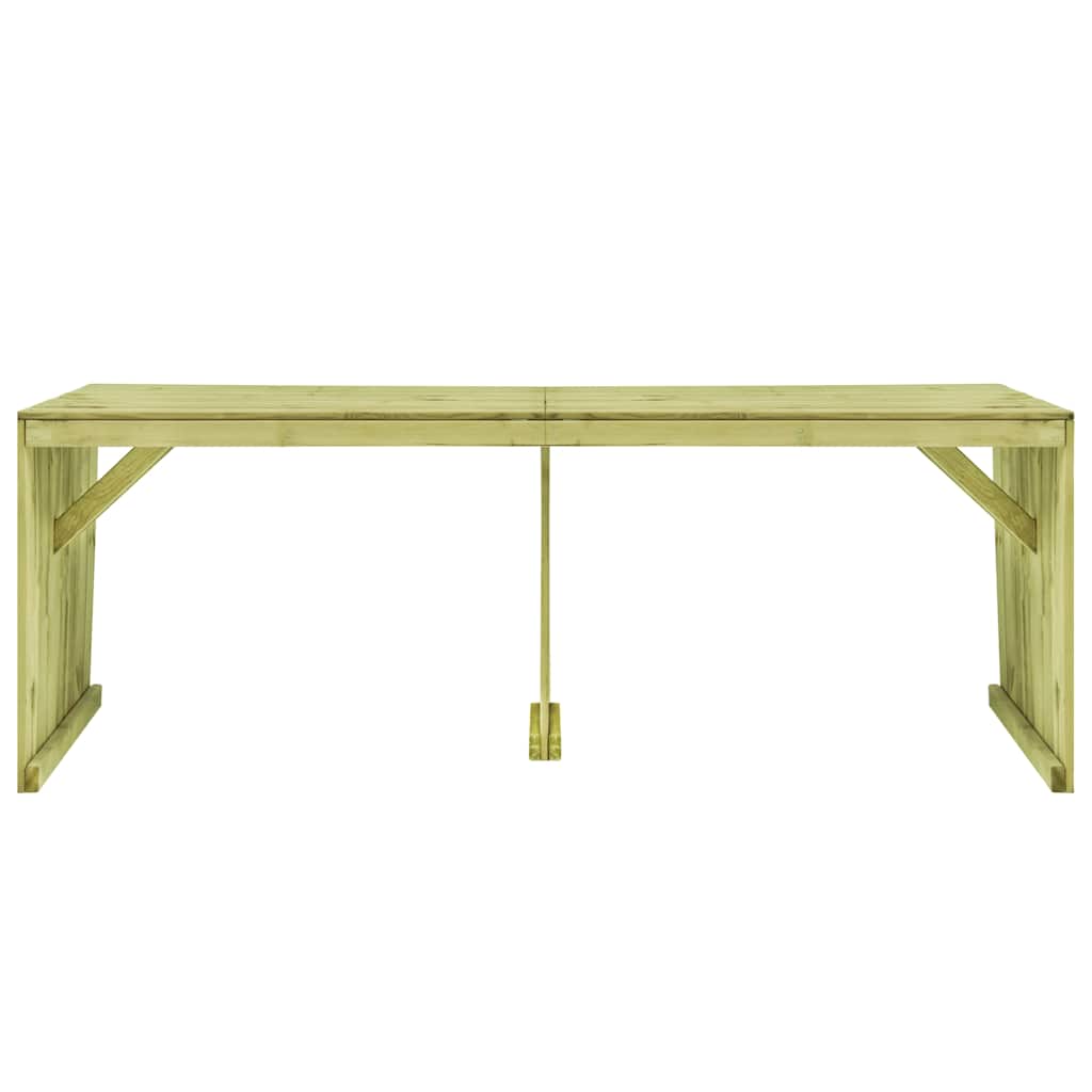 Tavolo da Giardino 220x101,5x80 cm in Legno di Pino Impregnato