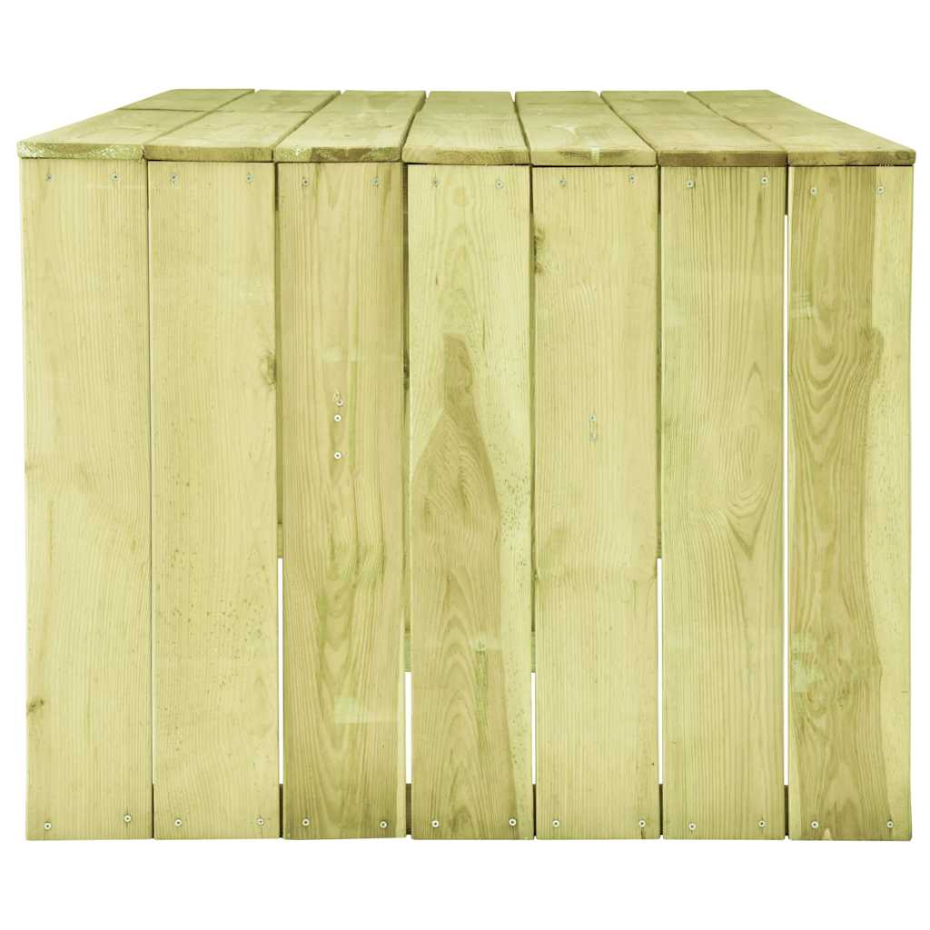 Tavolo da Giardino 220x101,5x80 cm in Legno di Pino Impregnato