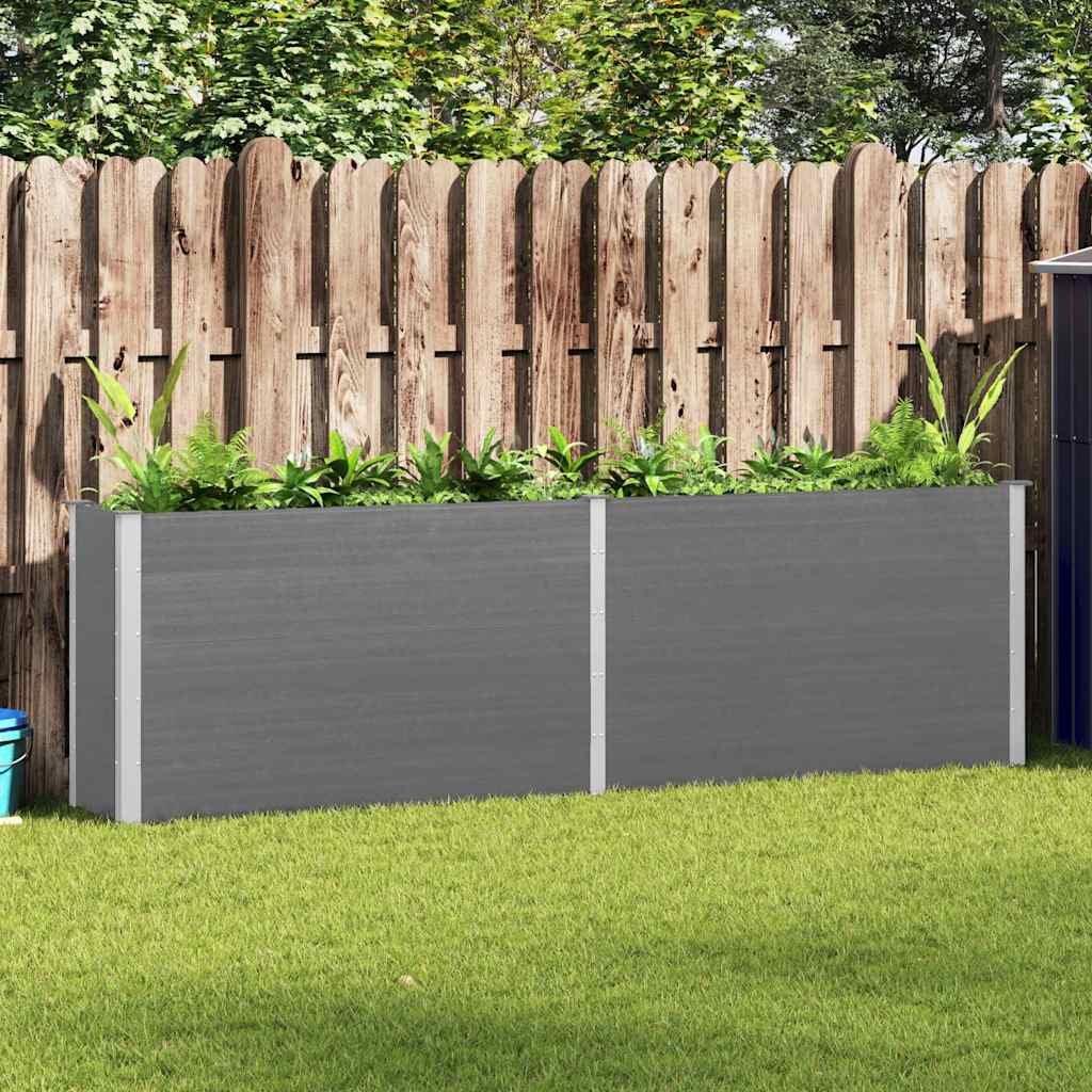 Letto Rialzato da Giardino 300x50x91 cm in WPC Grigio