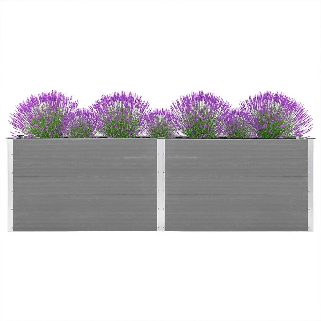 Letto Rialzato da Giardino 300x50x91 cm in WPC Grigio