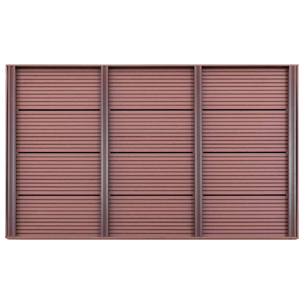 Pedana per Doccia Solare Marrone 101x63x5,5 cm in WPC