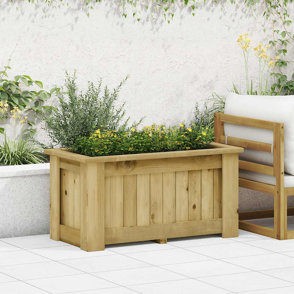 Fioriera Rialzata 100x50x50 cm in Legno di Pino Impregnato