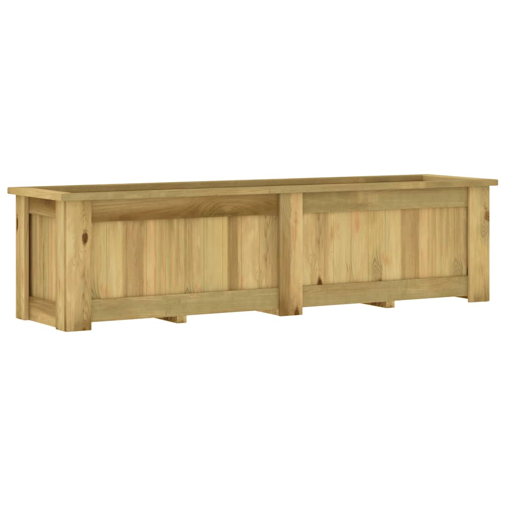 Fioriera Rialzata 196x50x50 cm in Legno di Pino Impregnato