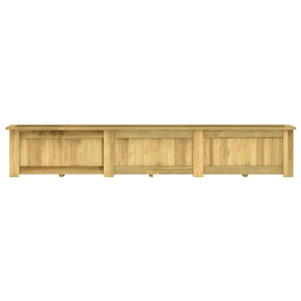 Fioriera Rialzata 291x50x50 cm in Legno di Pino Impregnato