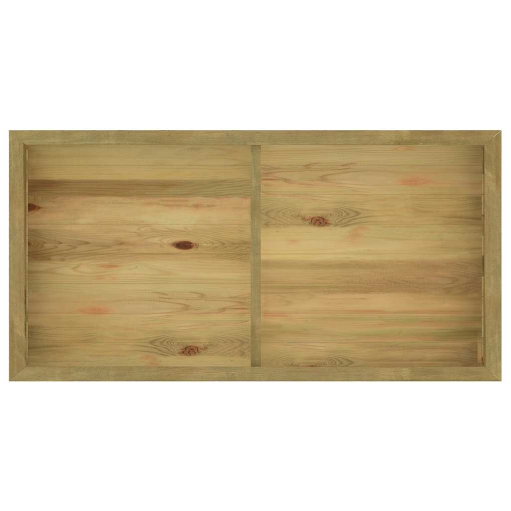 Fioriera Rialzata 196x100x50 cm in Legno di Pino Impregnato