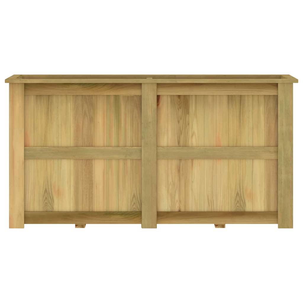 Fioriera Rialzata 196x50x100 cm in Legno di Pino Impregnato
