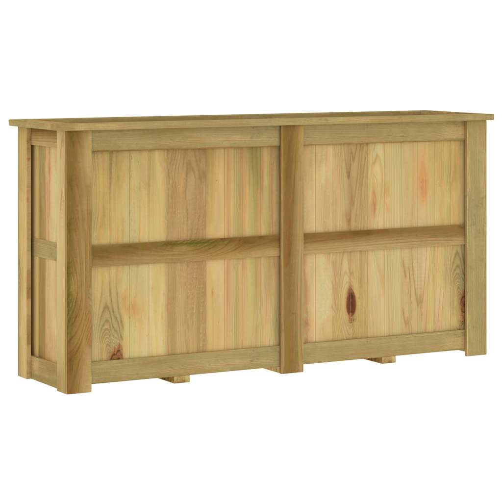 Fioriera Rialzata 196x50x100 cm in Legno di Pino Impregnato