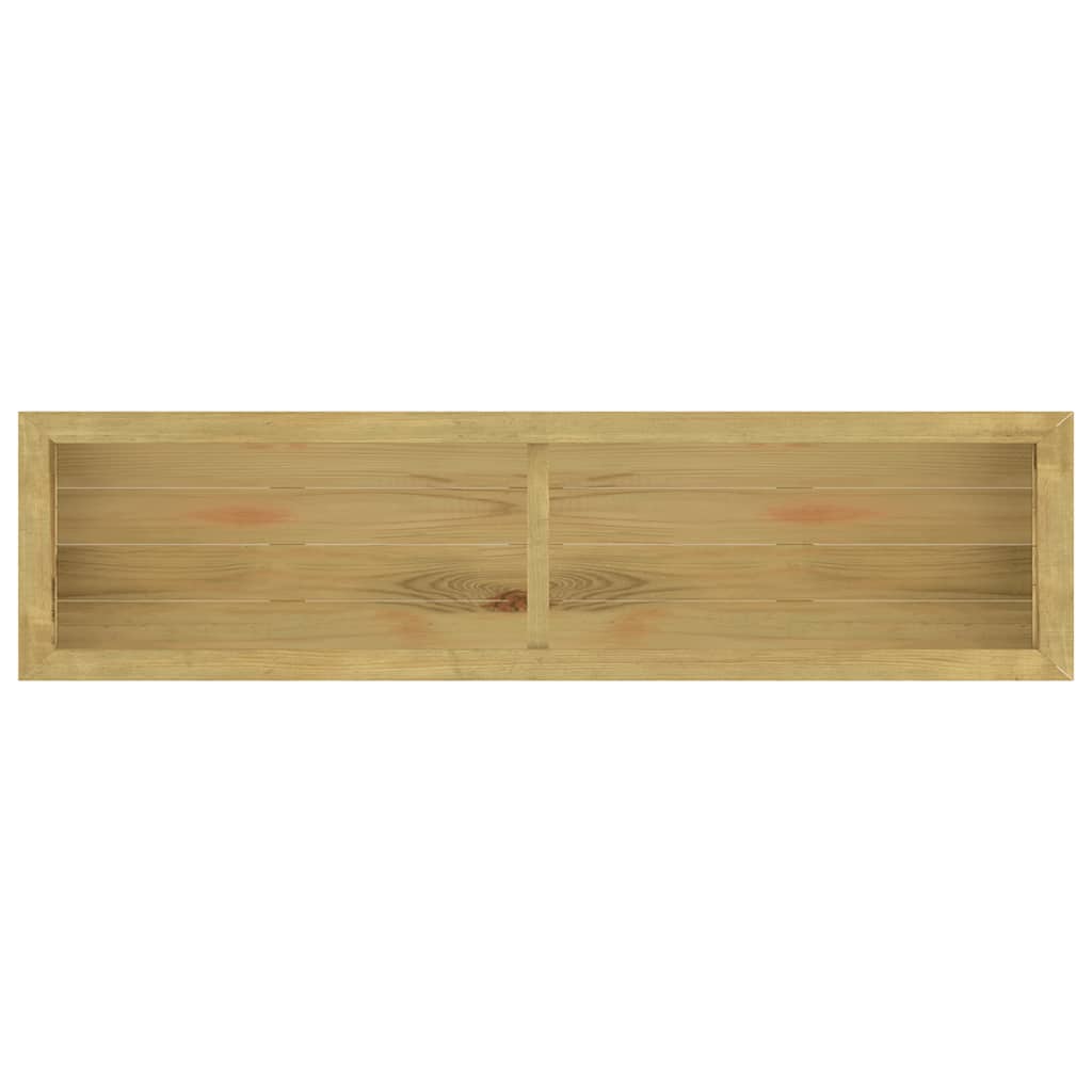 Fioriera Rialzata 196x50x100 cm in Legno di Pino Impregnato