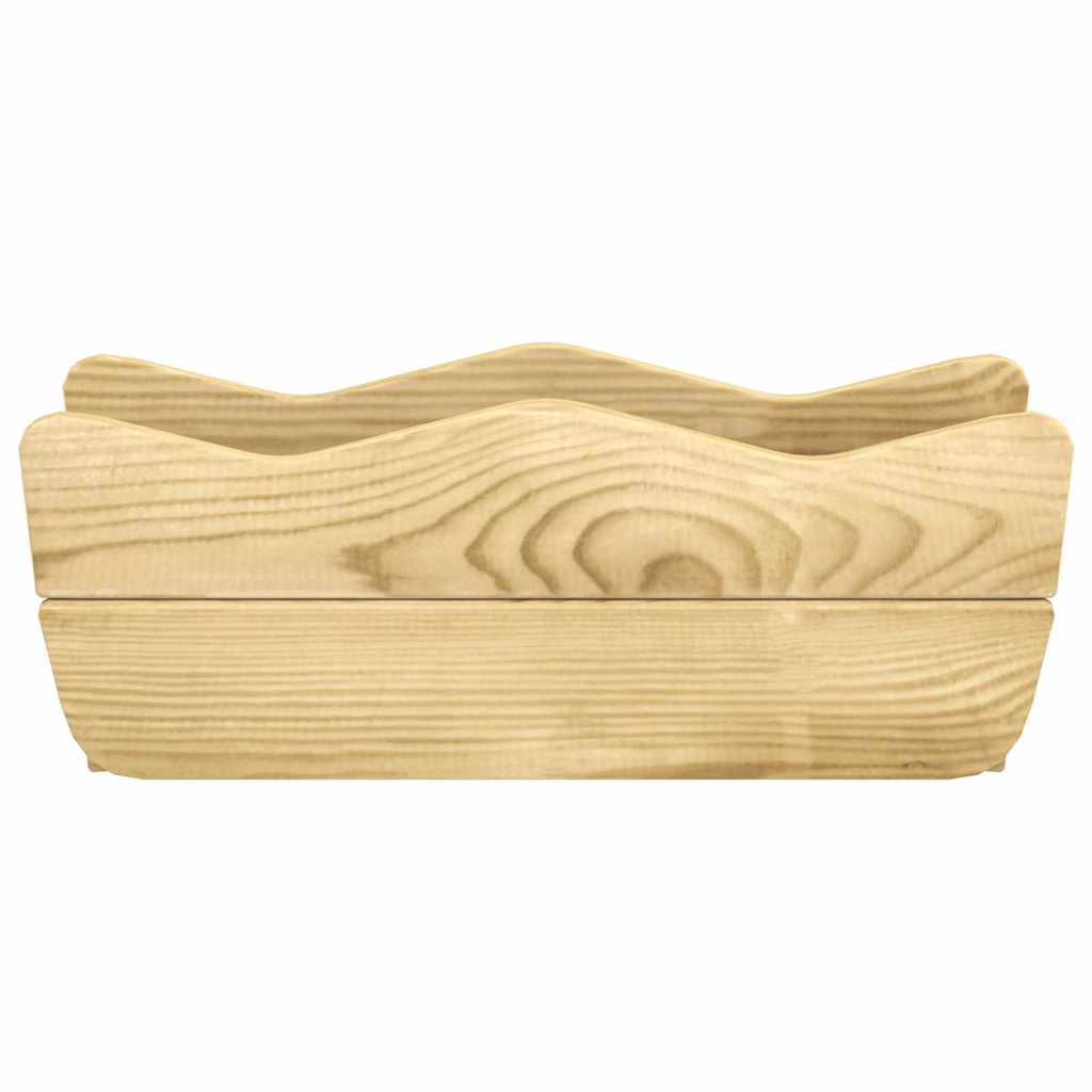 Letto Rialzato da Giardino 50x18x18 cm Legno di Pino Impregnato