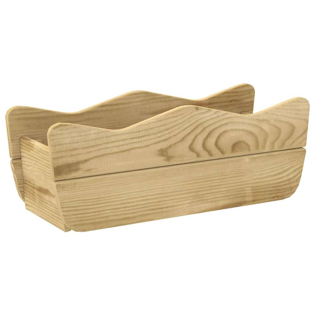Letto Rialzato da Giardino 50x18x18 cm Legno di Pino Impregnato