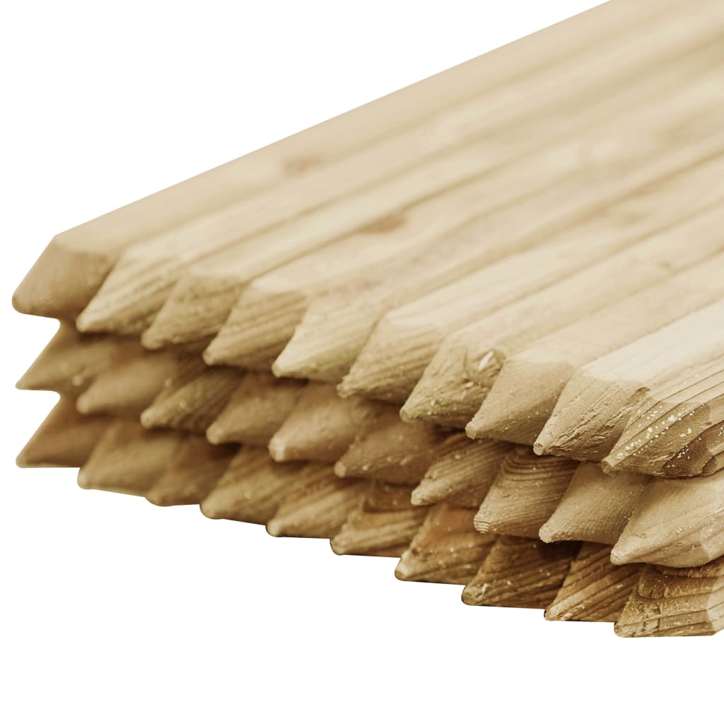 Paletti Supporto Piante 30 pz 2,8x2,8x150 cm in Pino Impregnato