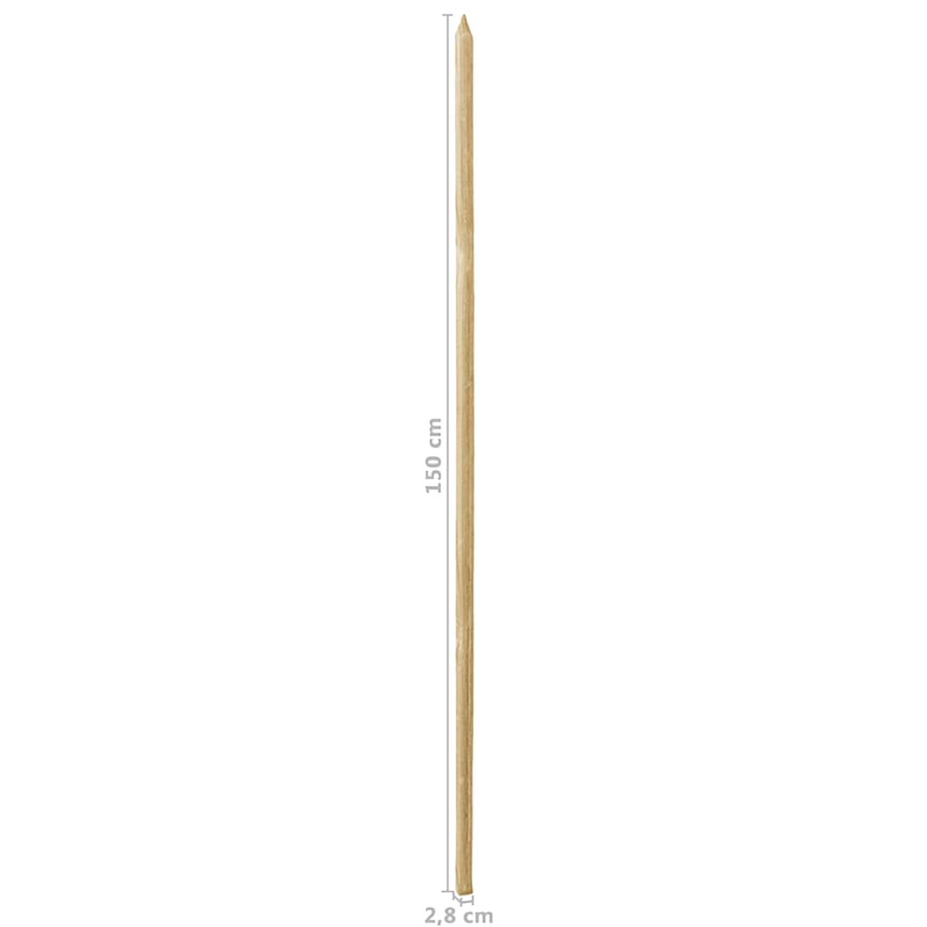 Paletti Supporto Piante 30 pz 2,8x2,8x150 cm in Pino Impregnato